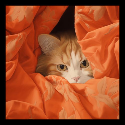 Plakat 20x20cm Ukryty Kot na Arena.pl