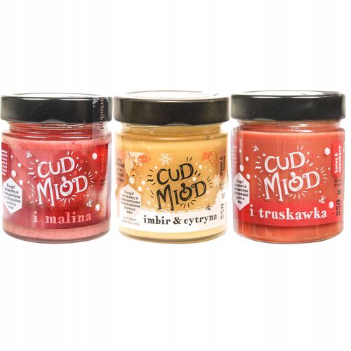 Bartnik Cud Miód Zestaw 3 smaków 250 g x 3 sztuki na Arena.pl