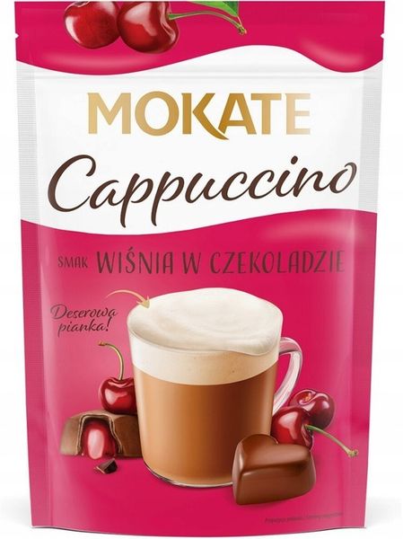 Napój Kawowy Kawa Cappuccino Wiśnia w Czekoladzie 110g Pianka Mokate x10 zdjęcie 2