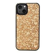 Drewniane Etui Bewood do iPhone 15 KWIATY POLNE ANIEGRE