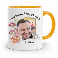 Kubek Żółty Prezydenta Andrzej Duda Pis Dla Ciebie Z Nadrukiem Ze Zdjęciem