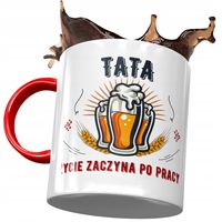 Kubek Czerwony Dla Taty Ojca Na Dzień Taty Prezent Z Nadrukiem Ze Zdjęciem