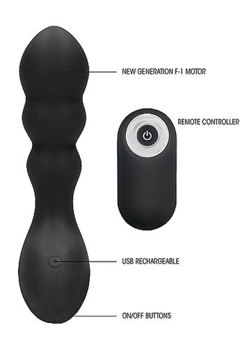 no. 78 - rechargeable anal stimulator - black na Arena.pl