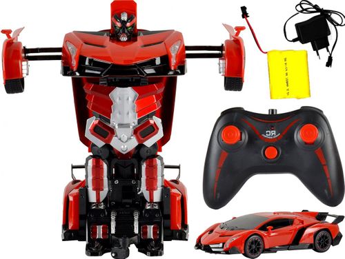 AUTO ROBOT 2W1 NA PILOTA 30CM TRANSFORMACJA 1:14 na Arena.pl
