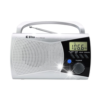 ELTRA RADIO KINGA 2 SREBRNY ODBIORNIK SIECIOWOW-BATERYJNY