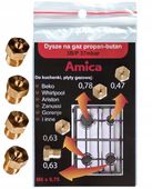 DYSZE do gazu propan-butan KUCHENKI płyty: Electrolux Amica Beko