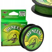 Dyneesi Plecionka na Przypon 0,20 mm ZIELONA 30 m