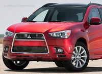 Mitsubishi Outlander Sport -Chromowane Listwy Grill Atrapy Zderzaka Tuning