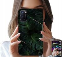 ETUI DO OPPO A52 - ELEGANCKIE LIŚCIE MODNE WZORY NA CASE