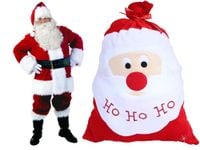 WOREK ŚWIĄTECZNY MIKOŁAJA NA PREZENTY DUŻY TORBA WYSOKA JAKOŚĆ WYKONANIA