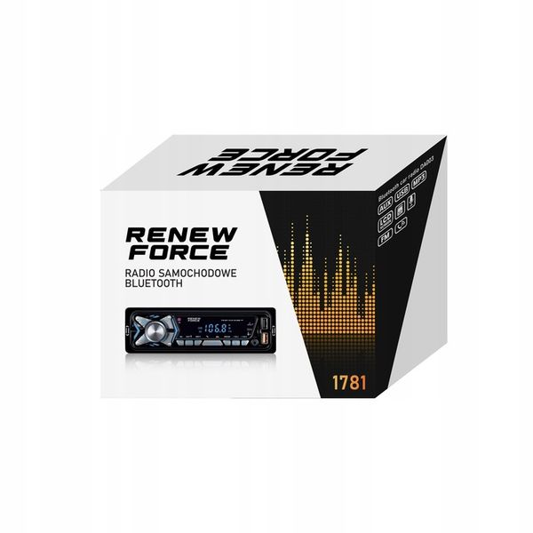 Radio Samochodowe Bluetooth 1-DIN USB AUX MP3 LCD Mikrofon Pilot zdjęcie 3