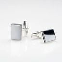 Spinki do mankietów spinki do koszuli srebrne 925 dla mężczyzn z hematytem na Arena.pl