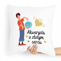 Prezent Poduszka Dla Akwarysty Akwariarza Z Nadrukiem Ze Zdjęciem