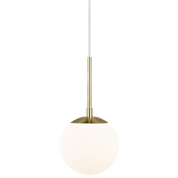 Lampa wisząca Grant 2010553035 Nordlux kula ball biała