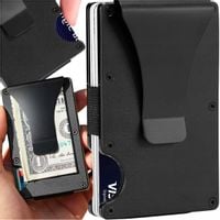 Metalowy Portfel Męski Etui Na Karty Futerał Antykradzieżowy Organizer