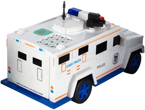 Skarbonka Sejf Dla Dzieci Na Kod Szyfr Samochód Policja Auto na Arena.pl