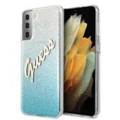 Guess GUHCS21MPCUGLSBL S21+ G996 niebieski/blue hardcase Glitter Gradient