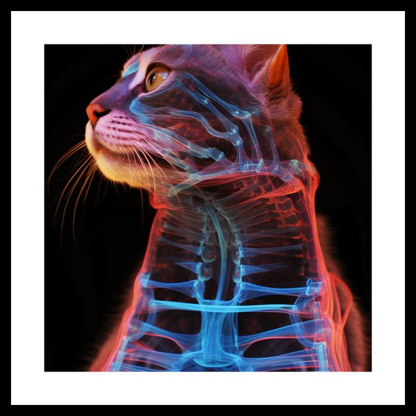Plakat 30x30cm Anatomia Kota zdjęcie 3