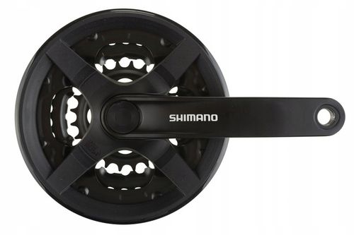 Korba Shimano FC-TY301 42/34/24 170mm 6/7/8rz czarna z osłoną p+l + korki na Arena.pl