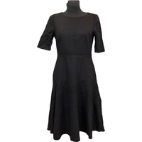 Sukienka do kolana czarna dopasowana letnia casualowa rozm 40 poliester