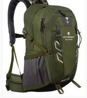 Plecak turystyczny PTN JPS-01 Green z pokrowcem, trekkingowy, zielony