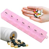 Organizer na leki tabletki mocne pudełko pojemnik na 7 dni w języku polskim