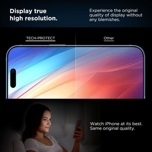 SZKŁO HARTOWANE TECH-PROTECT QUICK SET+ 2-PACK IPHONE 17 BLACK na Arena.pl