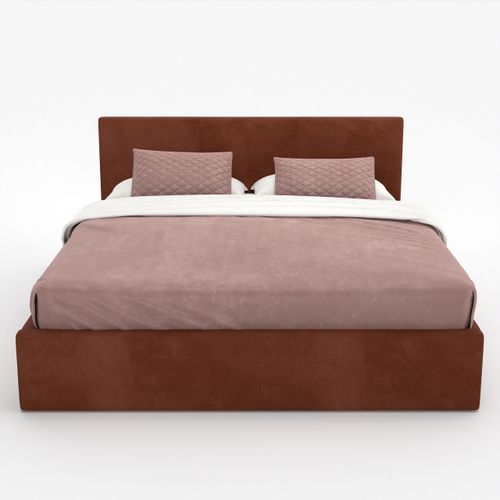 ŁÓŻKO TAPICEROWANE DO SYPIALNI 180x200 ŁÓŻKO PODWÓJNE Z POJEMNIKIEM MIODOWE na Arena.pl