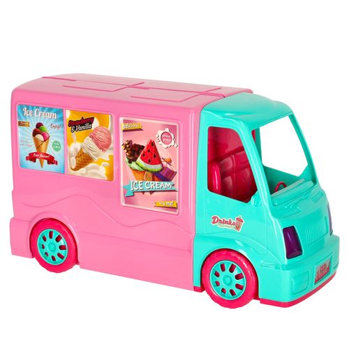 Samochód dla Lalek Auto Kamper Duży Food Truck Domek Akcesoria Lalka 21 el. na Arena.pl