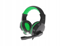 Słuchawki z mikrofonem Genesis Argon 100 Gaming czarno-zielone