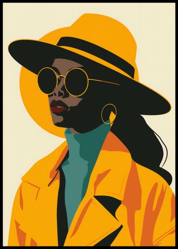 Plakat 64x90cm Żółta Stylowość na Arena.pl