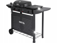 GRILL GAZOWY OGRODOWY 11KW 3W1 CZTEROPALNIKOWY Z POKRYWĄ CZARNY YATO