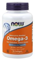 NOW FOODS Omega 3 - DHA 120 mg + EPA 180 mg (90 kaps.)