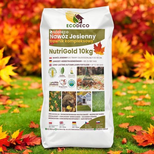 Nawóz Jesienny do Trawy trawnika 10 kg wieloskładnikowy granulowany na Arena.pl