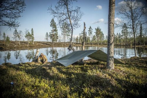 Płachta Biwakowa HELIKON SUPERTARP Polyester Ripstop Olive Green 3x3m na Arena.pl