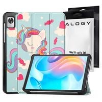 etui z klapką obudowa alogy book cover do realme pad mini 8.7 jednorożec