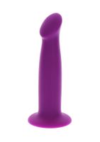 wąskie dildo z przyssawką do uprzęży strap-on 15cm