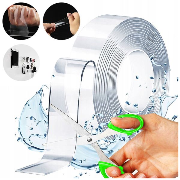 BARDZO MOCNA TAŚMA DWUSTRONNA PRZEZROCZYSTA 5M zdjęcie 1