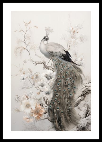 Plakat 30x45cm Pawia Gracja zdjęcie 3