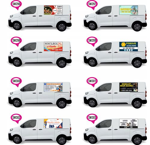 Naklejka Folia na samochód auto reklamowa USŁUGI REMONTOWO WYKOŃCZENIOWE na Arena.pl