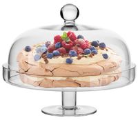 Patera z kloszem Elite KROSNO 28cm na tort ciasto