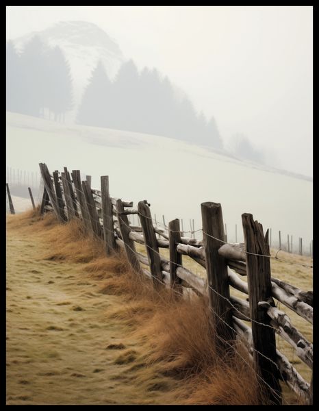 Plakat 50x65cm Spowity Mgłą zdjęcie 2