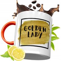 Kubek Pomarańczowy Dla Dziewczyny Na Prezent Z Nadrukiem Ze Zdjęciem