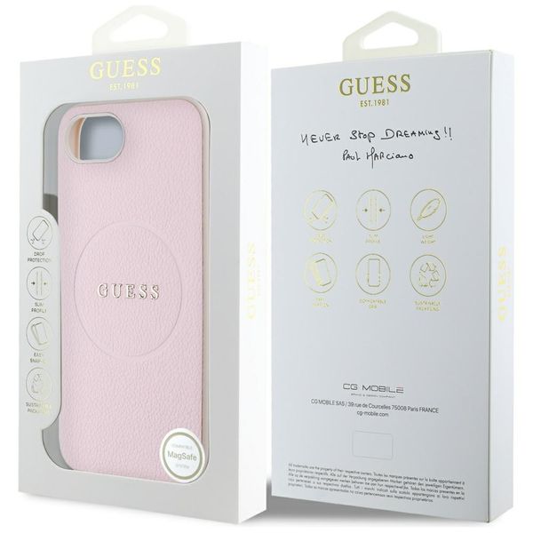 etui guess grained ring magsafe do       iphone 16e różowy zdjęcie 8