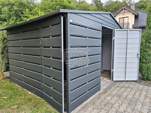 Schowek Domek Ogrodowy 2,5x3,5 wiata 1x3,5 drzwi okno GP624 na Arena.pl