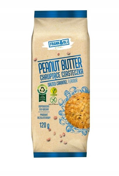 6x FRANK&OLI CIASTECZKA CHRUPIĄCE 120G MIX WSZYSTKICH SMAKÓW KARMEL JABŁKO zdjęcie 6