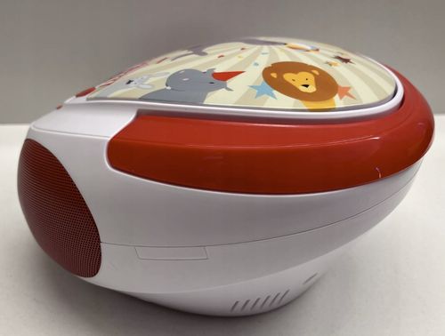 Metronic Odtwarzacz CD Circus z wejściem USB AUX czerwono biały cyrk na Arena.pl