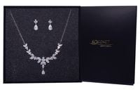 Delikatny komplet biżuterii na ślub wesele KWIATY KOKONET 8-0557