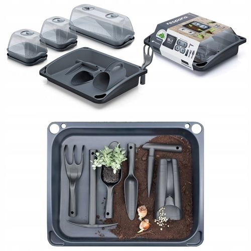MINI SZKLARNIA ROZSADNIK DO WYSIEWU SADZONEK ZESTAW STARTOWY NARZĘDZIA na Arena.pl