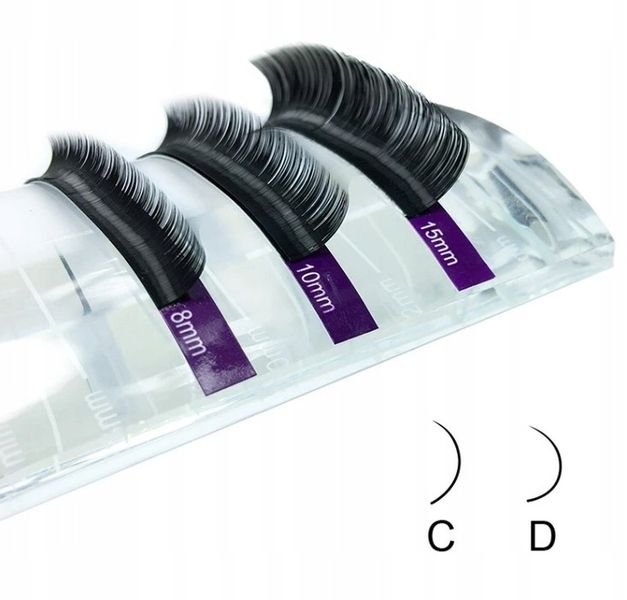 Rzęsy Nagaraku D, 0.07, 8 mm zdjęcie 13